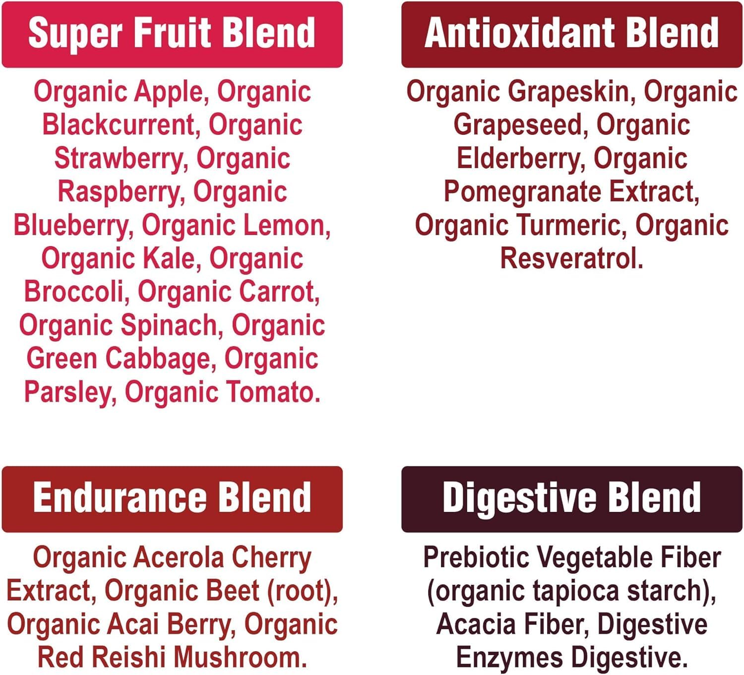 Scoop beside a glass of Peak Performance Organic Reds ready for a quick shake.