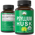 Peak Performance USDA Organic Psyllium Husk Capsules – Vegan Organic Fiber for Digestive Support