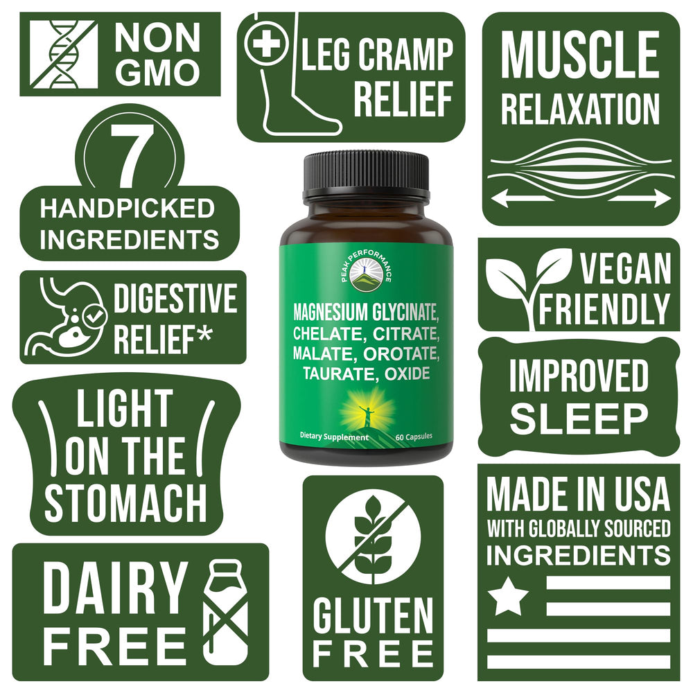 Peak Performance vegan-friendly formula on packaging with allergen-free claim