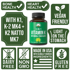 Peak Performance Vitamin K natto MK-7 source image emphasizes bioactive K2