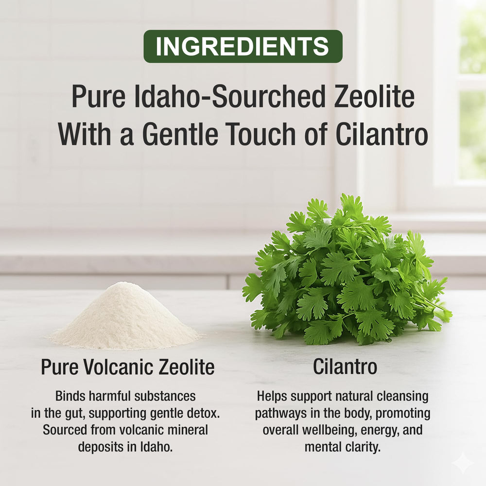 Kids and adults use Peak Performance Zeolite Drops for gentle detox.