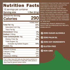 Peak Protein Bars Dark Chocolate Mint wrapped for a quick gluten-free snack.