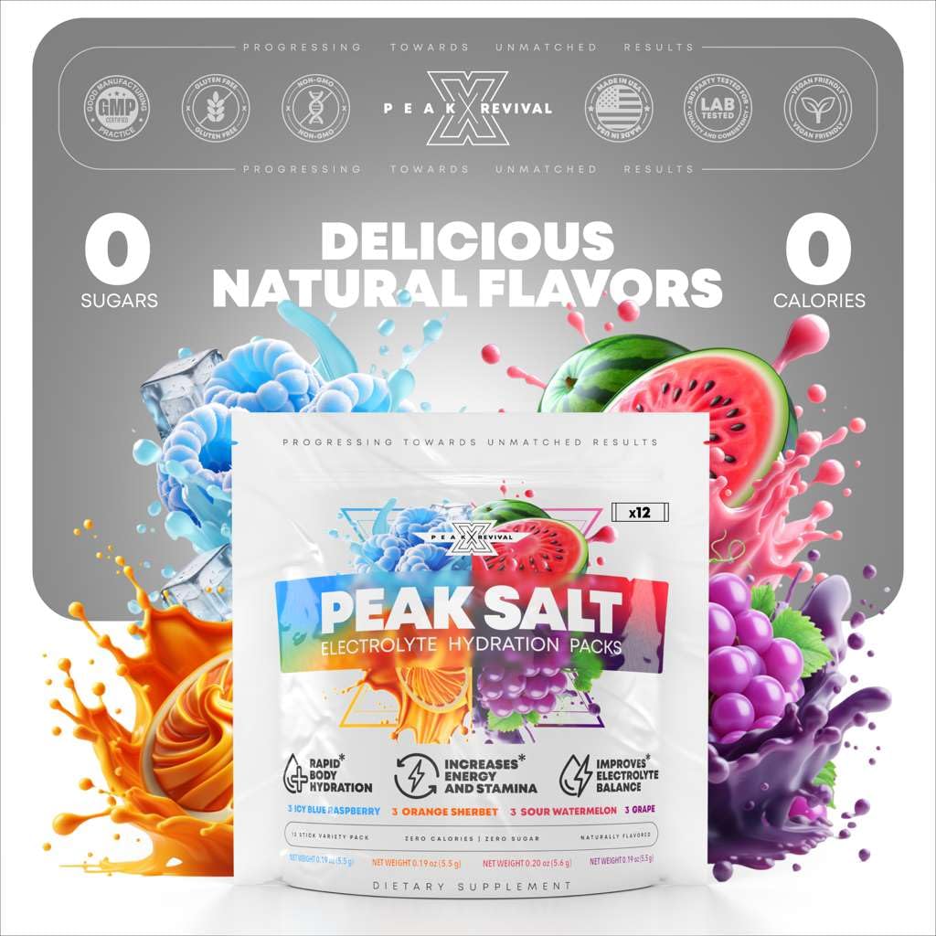 Peak Revival-X electrolytes companion for commute and gym sessions
