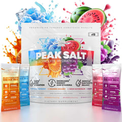 Peak Revival-X Electrolytes variety pack front view for rapid hydration on the go