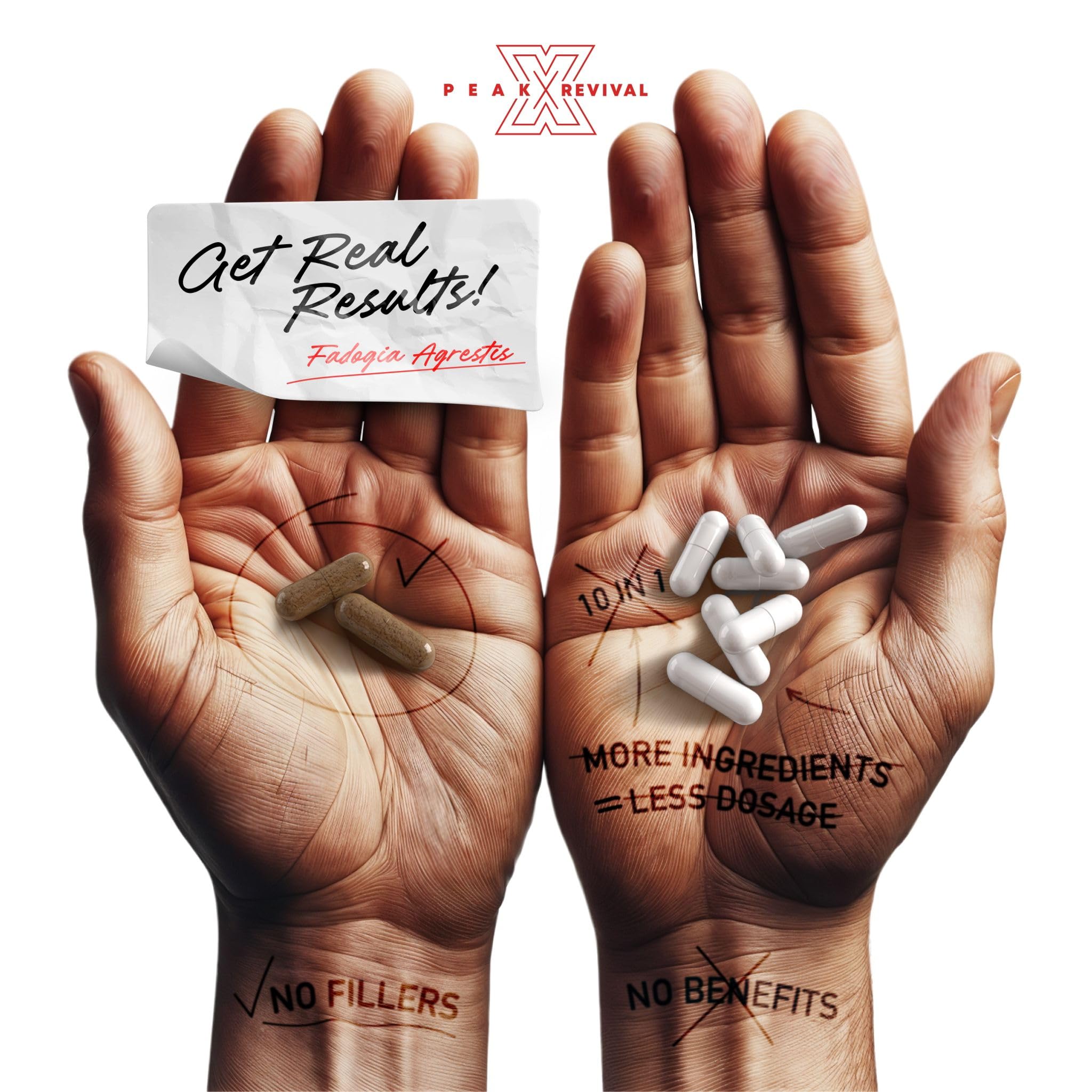 Ingredient emphasis and clean label visuals for pure & quality ingredients