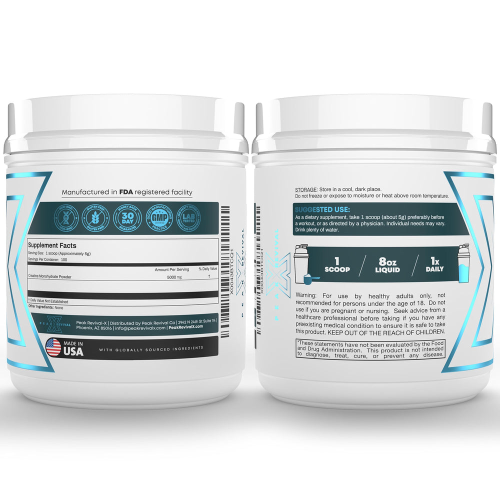 Peak Revival-X third-party tested seal indicates independent quality verification.