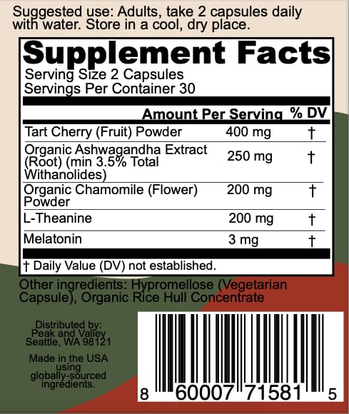 Ashwagandha and chamomile visuals suggesting stress support and relaxation.