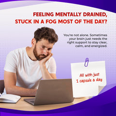 PEAKPURY capsules front view highlighting easy daily brain health intake