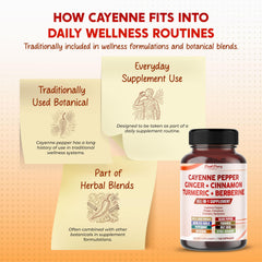 PeakPury ginger turmeric berberine blend ingredients banner signals natural digestive comfort