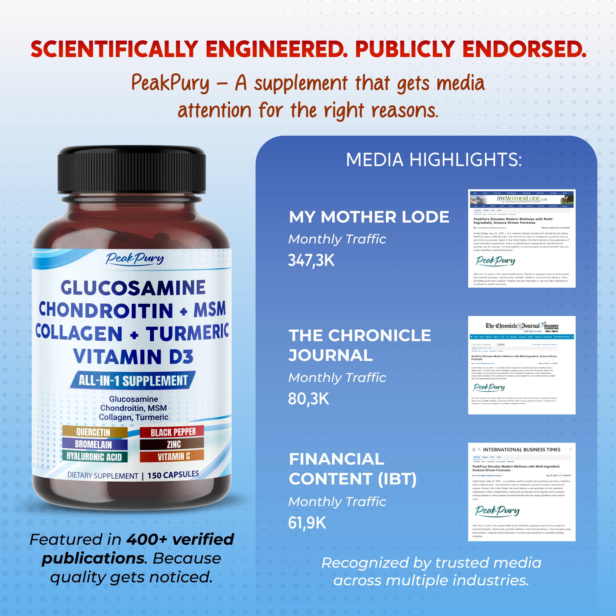 PEAKPURY packaging-details-shot illustrates non-GMO and allergen-conscious formula.