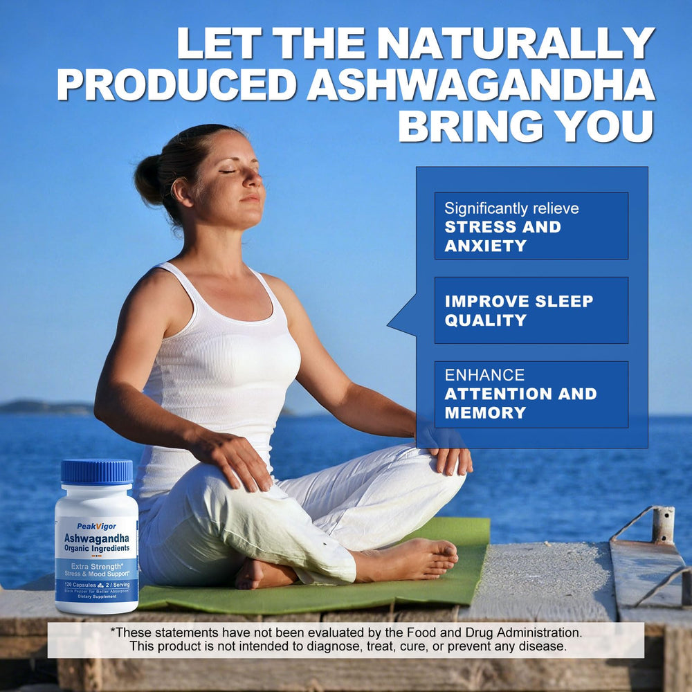 PeakVigor bottle on a clean desk conveying a daily wellness routine.