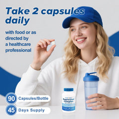 PeakVigor magnesium glycinate component highlighted for GI-friendly balance