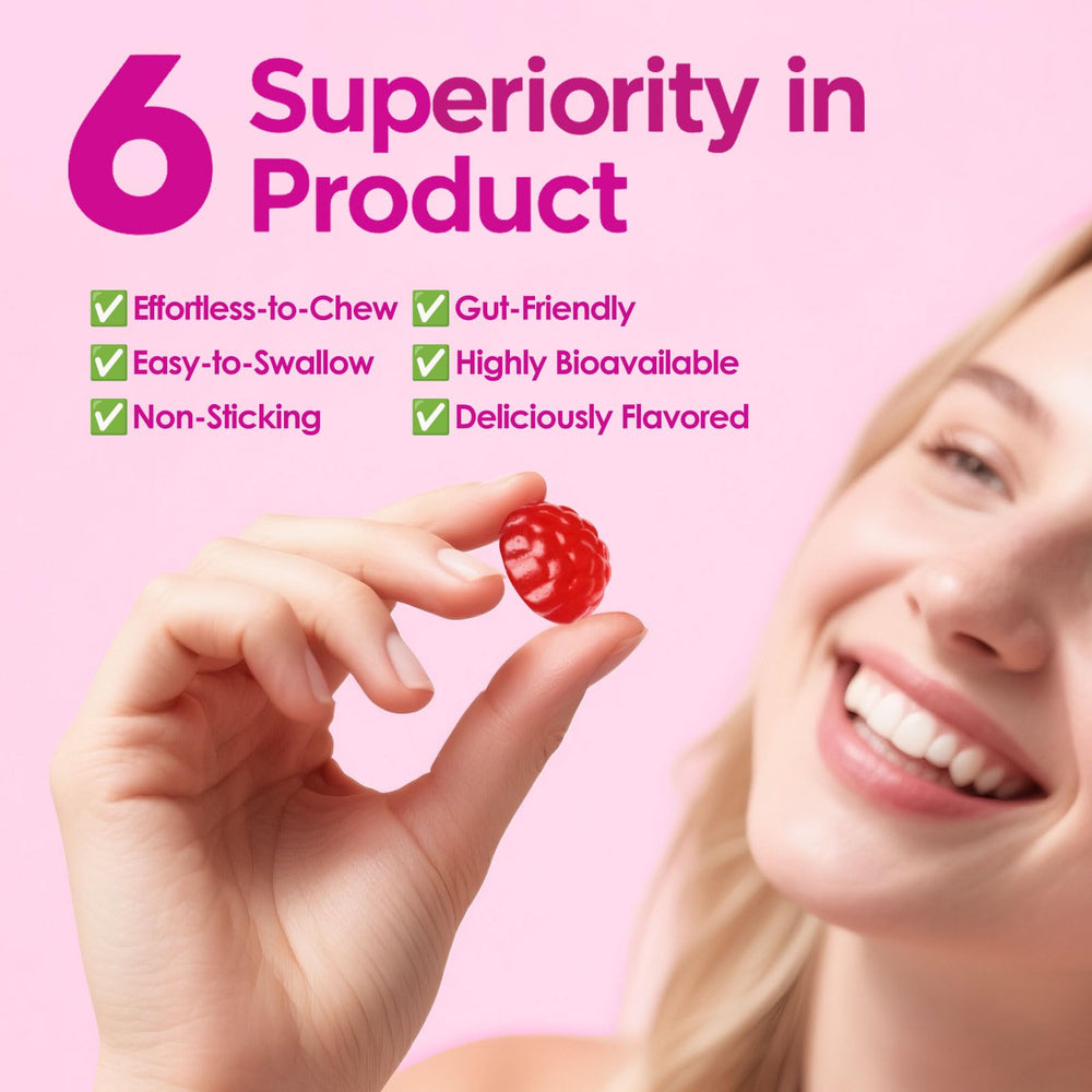 PeakVigor vegan gummies pack highlighting plant-based ingredients.