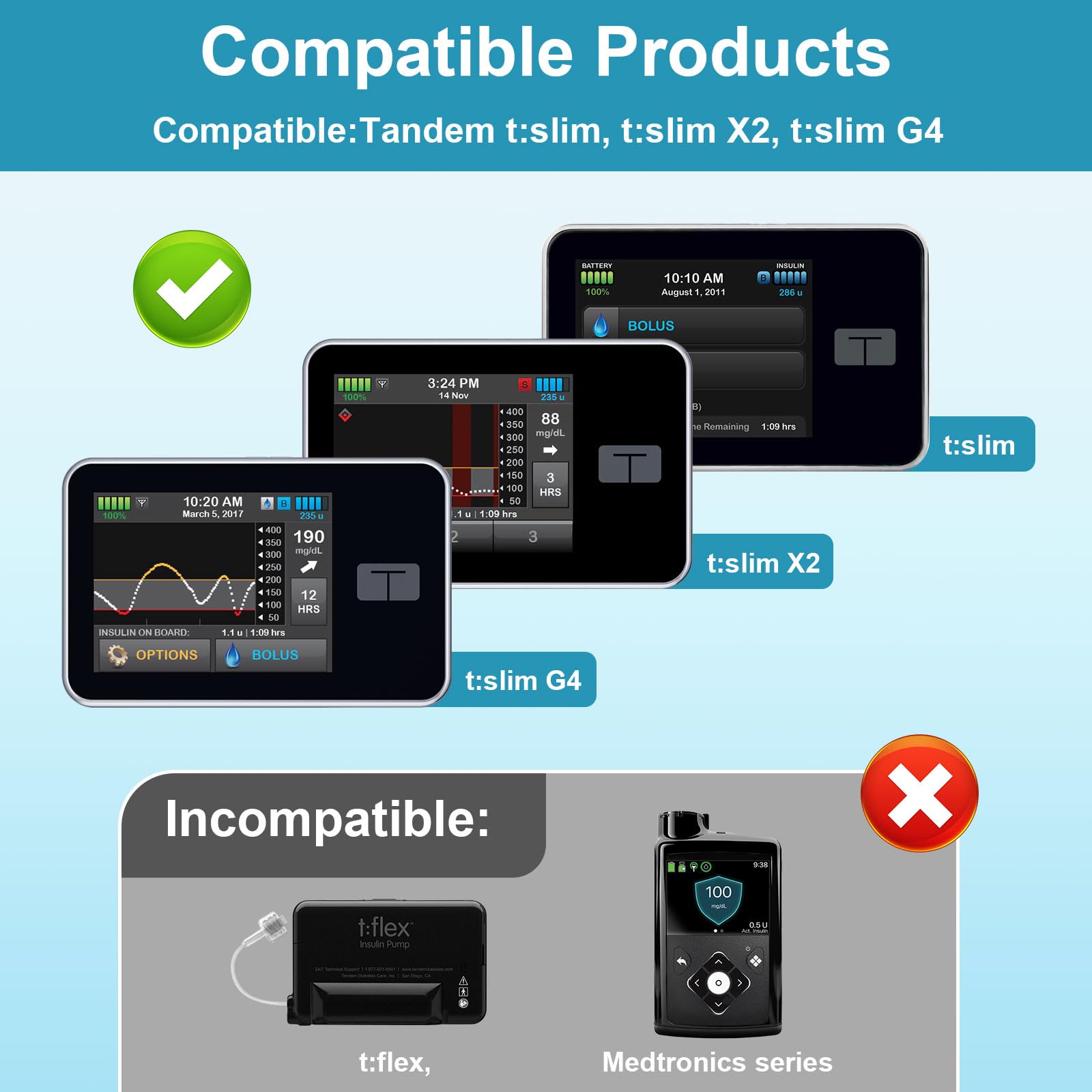 PebblePulse Tandem T Slim X2 case 360 clip enables flexible attachment
