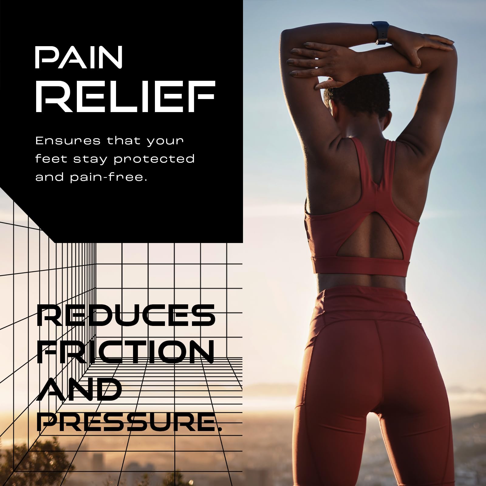 Thin and soft padding provides protection without bulk.