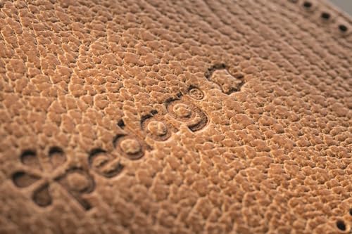 Close-up of Pedag Correct vegetable-tanned leather showing premium craftsmanship.