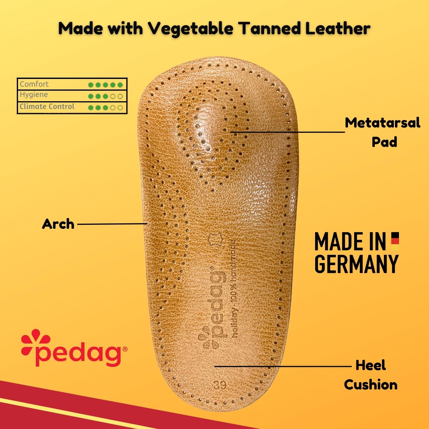 Pedag Holiday handmade in Germany for durable fit