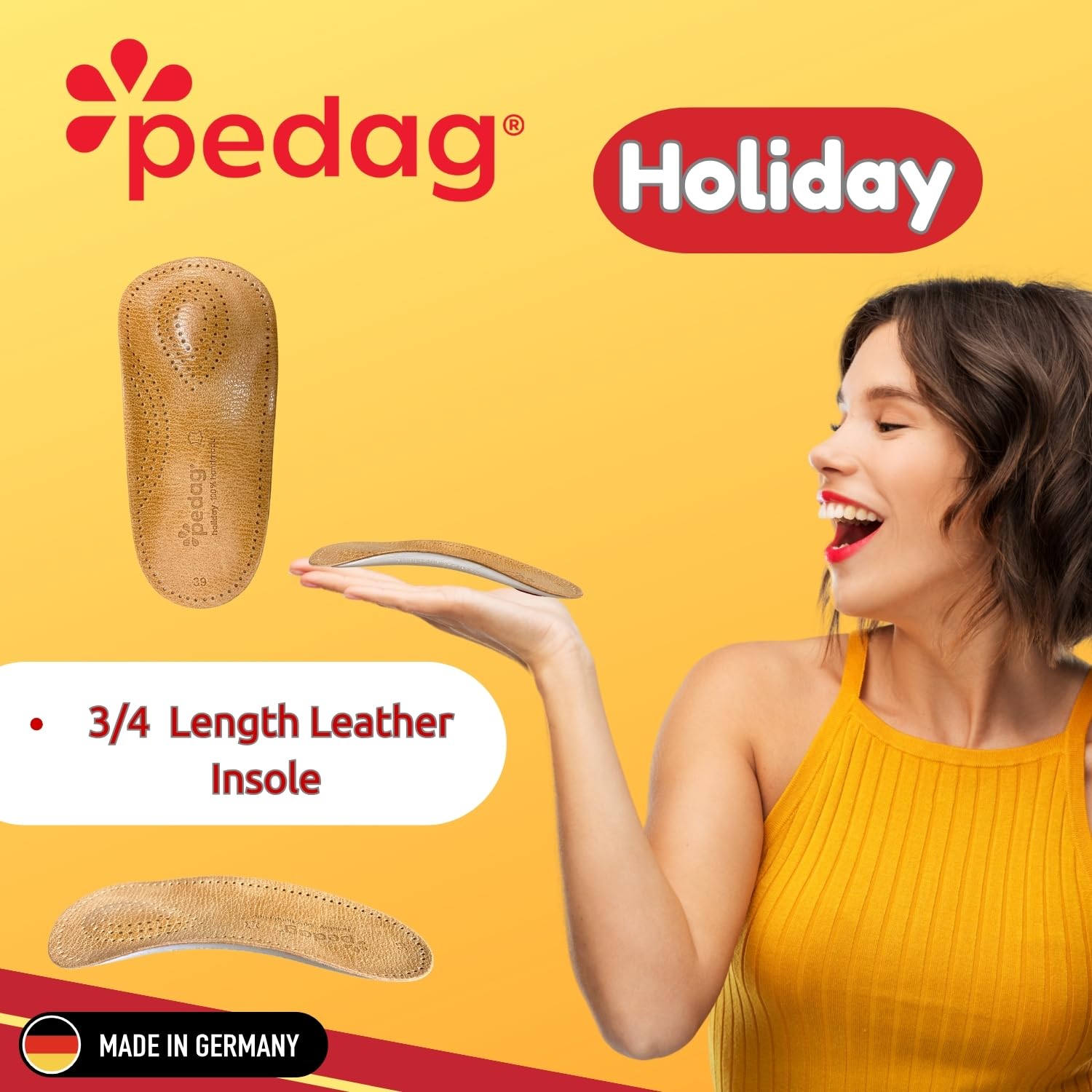 Pedag Holiday metatarsal pad relieves forefoot pressure