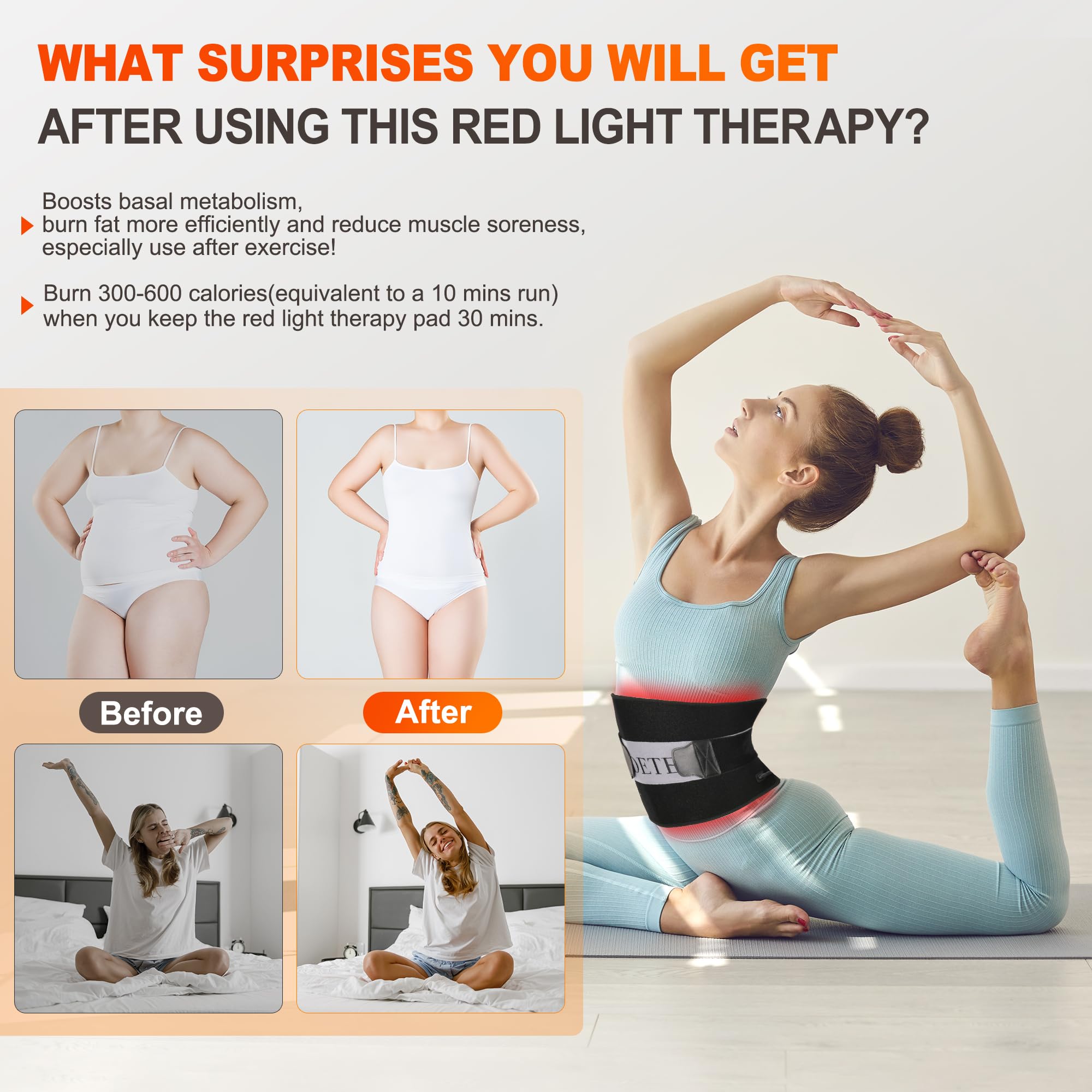 Pedete pad in use on knee illustrating targeted therapy option