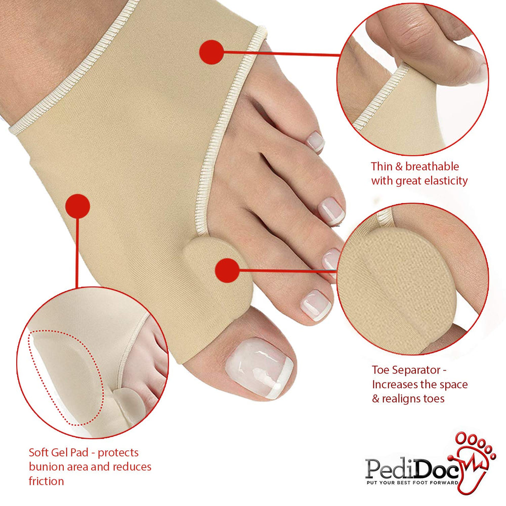 Two interchangeable sleeves fit either foot for easy right or left use.