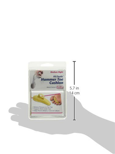 Pedifix Felt Hammer Toe Crest Cushion packaging for product-ready presentation