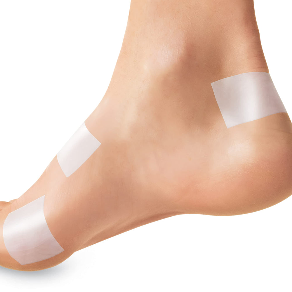 Pedifix Sore Spot Silicone Tape in-use provides cushioning during activities.