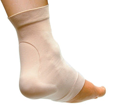 Pedifix Visco-Gel Achilles protection sleeve in white reduces heel friction for daily comfort