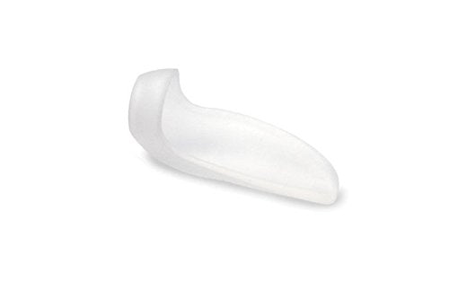 Pedifix Visco-Gel Bunion Guard on right foot, soft shield reduces friction