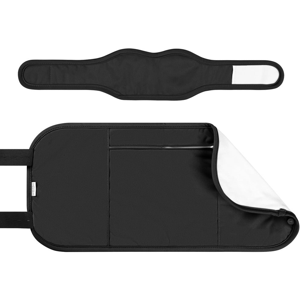 Pedobi Castor Oil Pack Wrap with layered design featuring cotton fleece and TPU for leak protection.