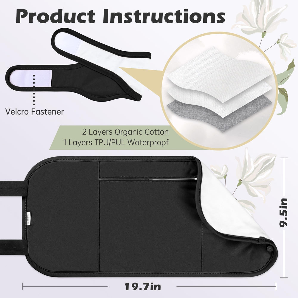 Pedobi Castor Oil Pack Wrap TPU leak-proof outer layer visible.