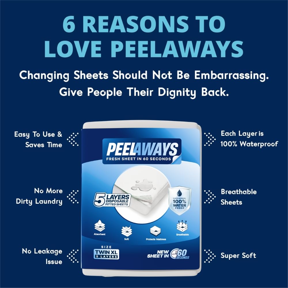 PeelAways hypoallergenic bamboo blend keeps skin happy and breathable