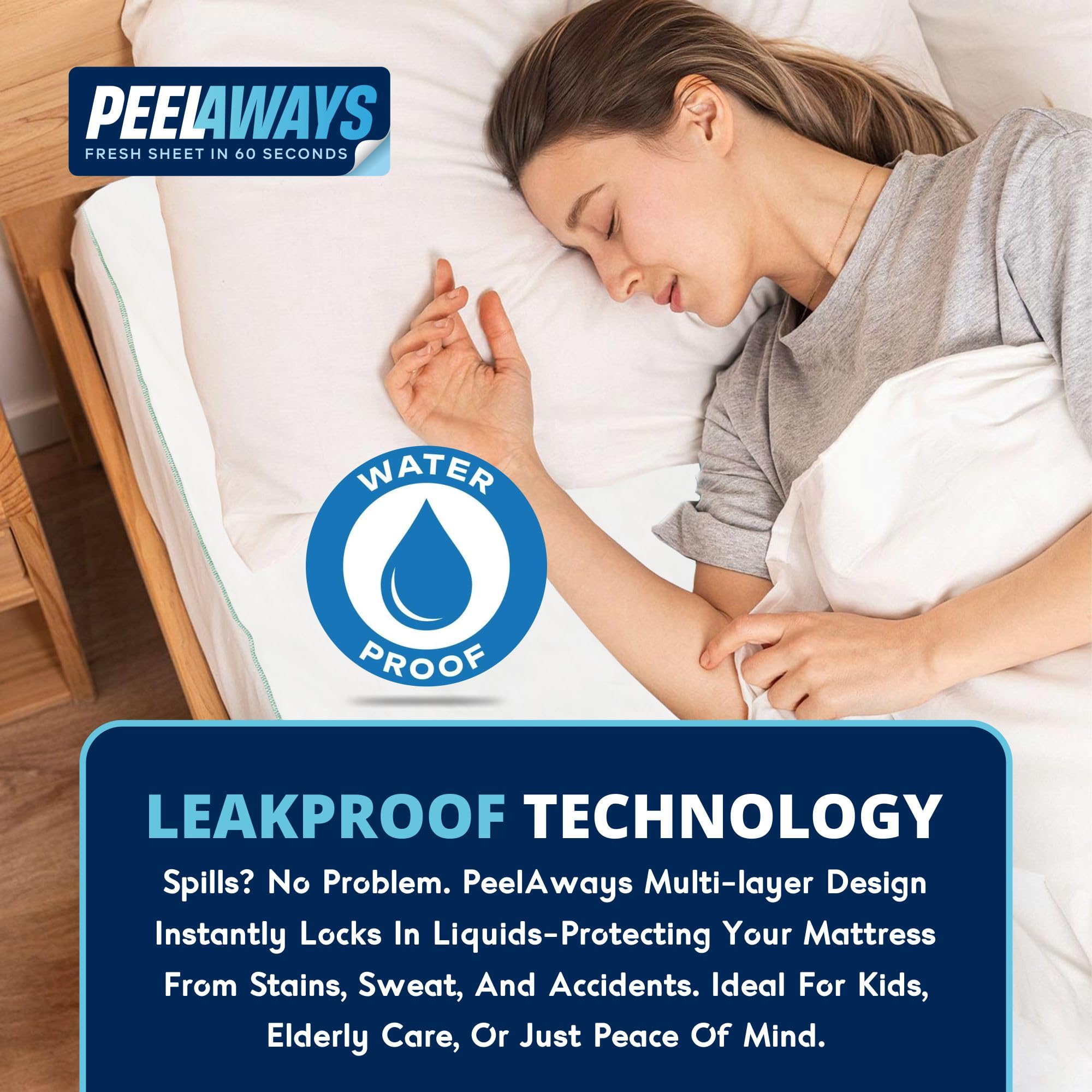 PeelAways ideal for elderly care, homecare, hospitals and travel