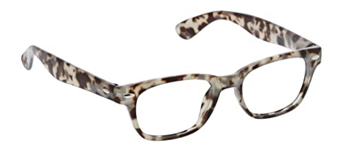 Peepers by PeeperSpecs Clark blue light blocking reading glasses side view highlights durability.