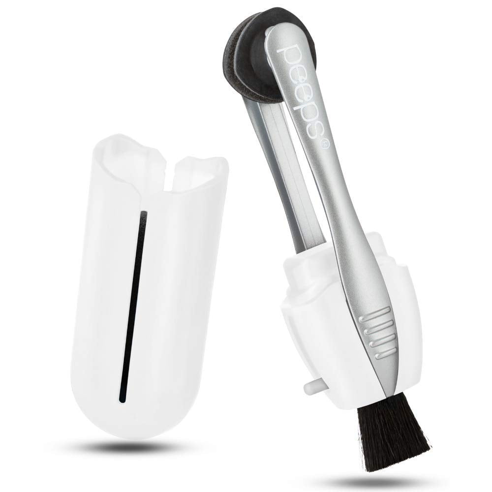 Peeps CarbonKlean cleaner bottle for on-the-go eyewear cleaning.