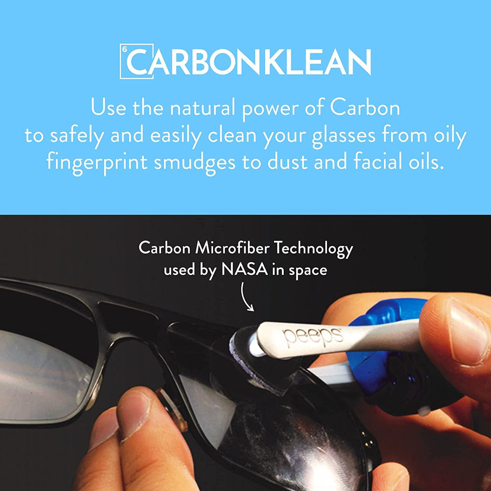 Peeps CarbonKlean compact handheld cleaner in pink, ideal for travel and on-the-go use.