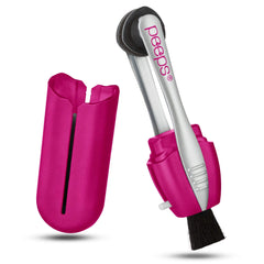 Peeps CarbonKlean eyeglass cleaner in soft touch pink, compact and travel-ready.