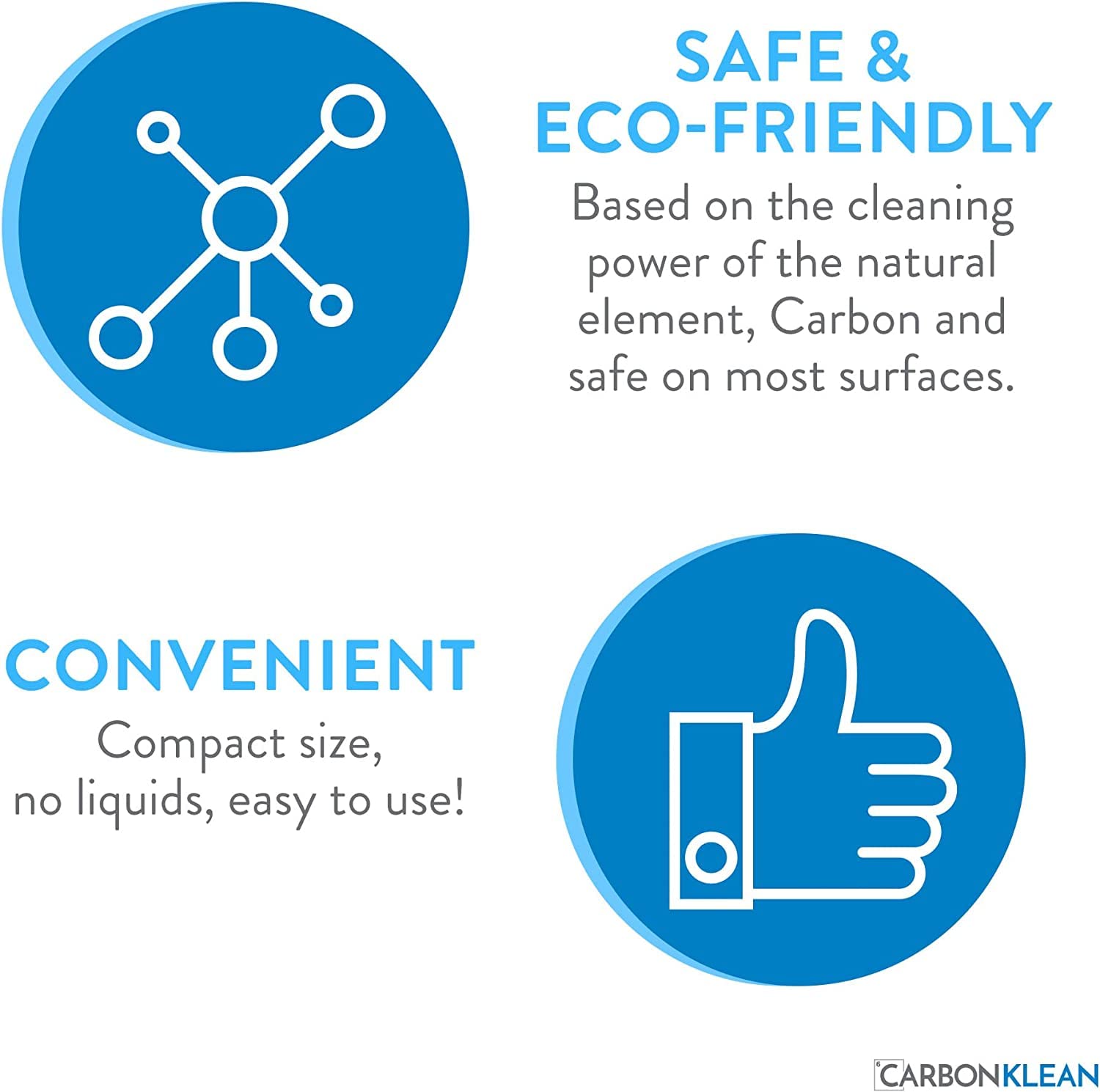 Peeps CarbonKlean safe-coating care, gentle on lens coatings while cleaning.