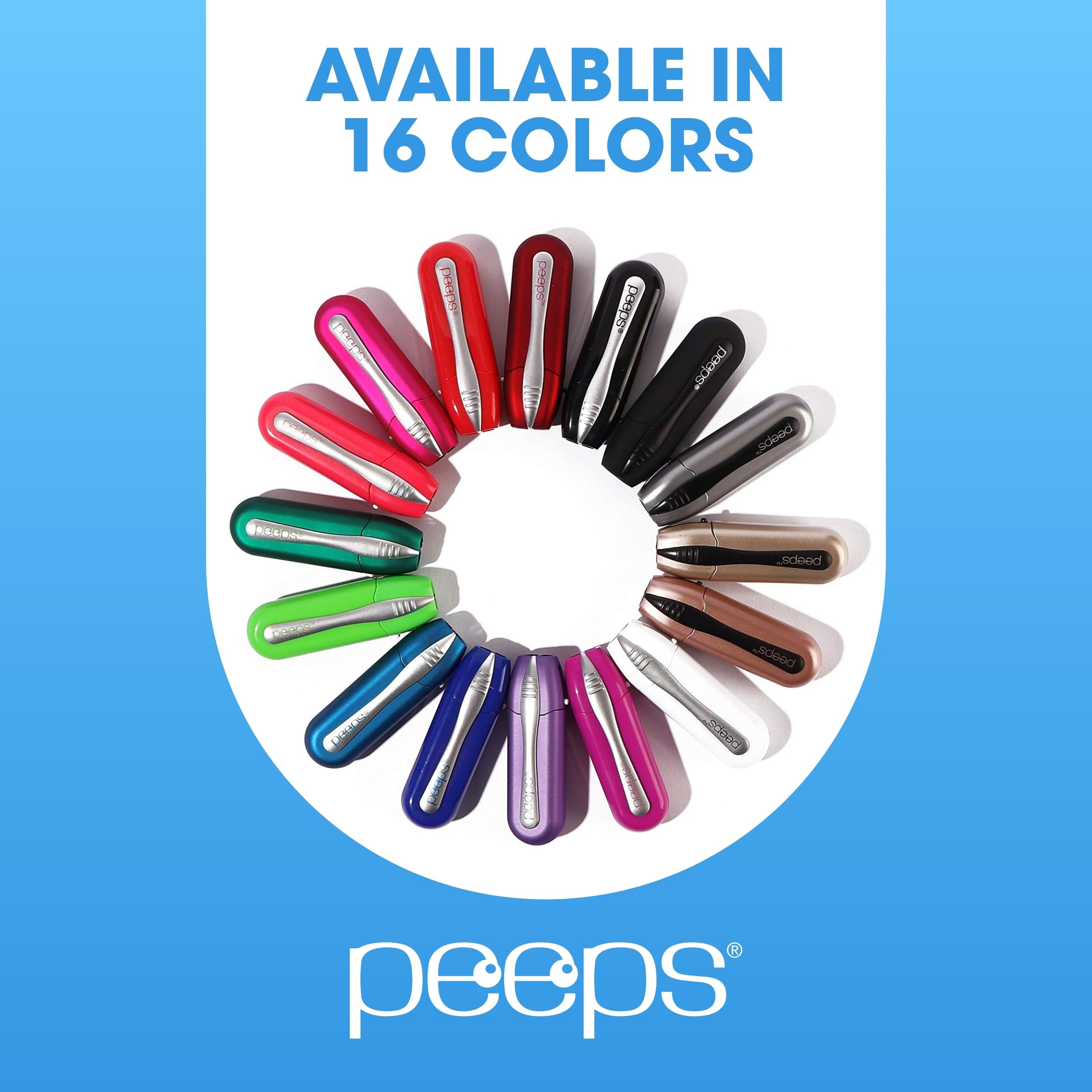Peeps CarbonKlean soft-touch lavender finish offers comfortable grip