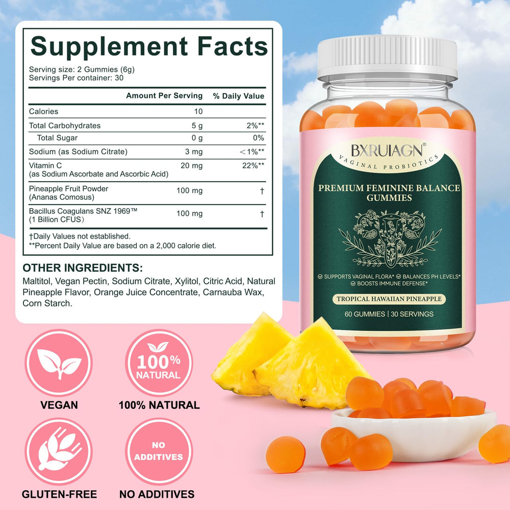 PEFAMNE gummies pineapple closeup highlights tasty flavor and soft texture you can enjoy daily.