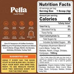 Cup of Pella Nutrition mushroom coffee delivering clean energy and focus