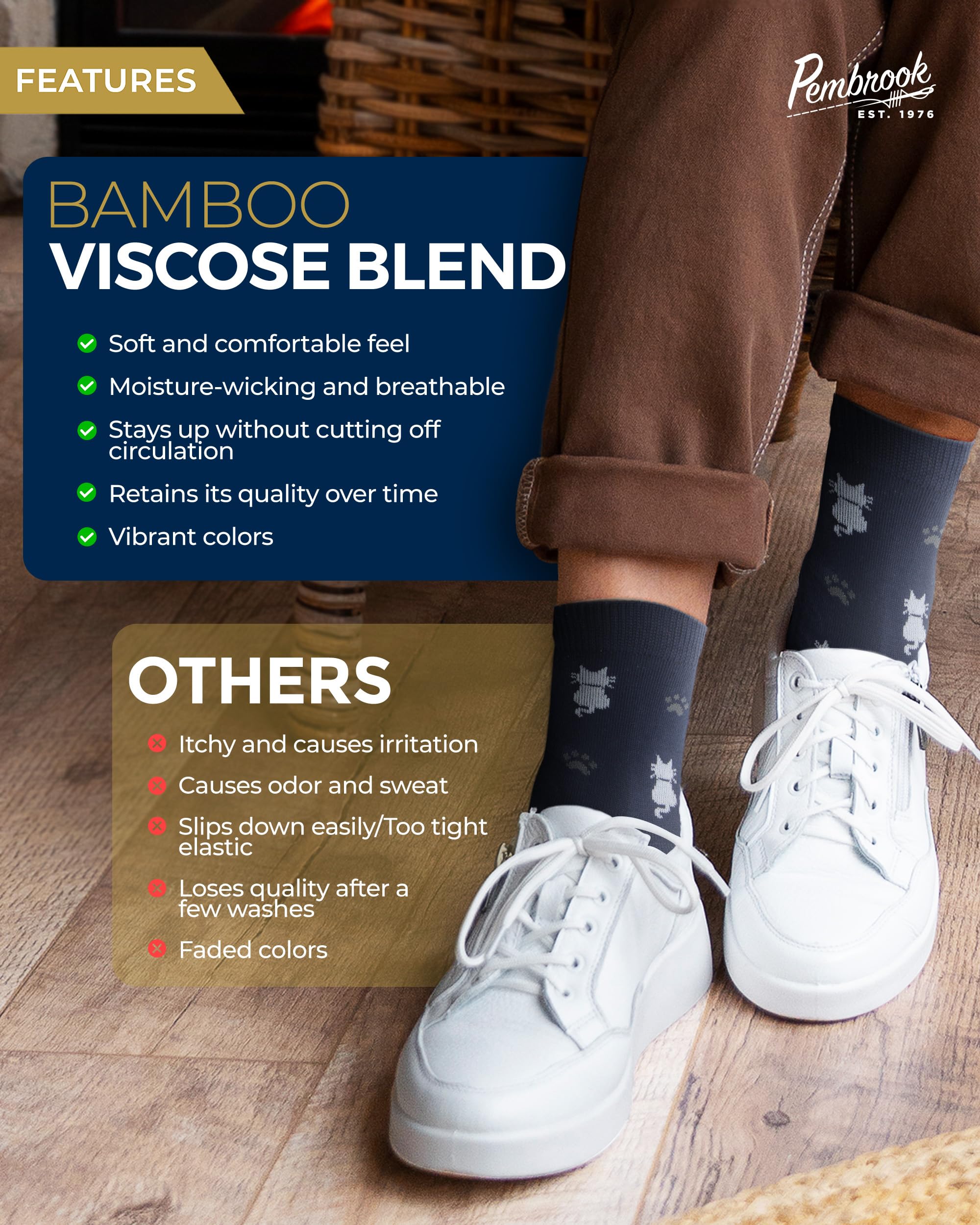 Pembrook ankle diabetic socks purple close-up emphasizing moisture-wicking and all-day comfort