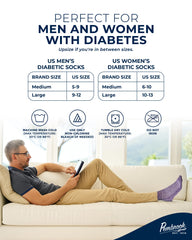 Pembrook ankle diabetic socks in purple for supportive daily wear.