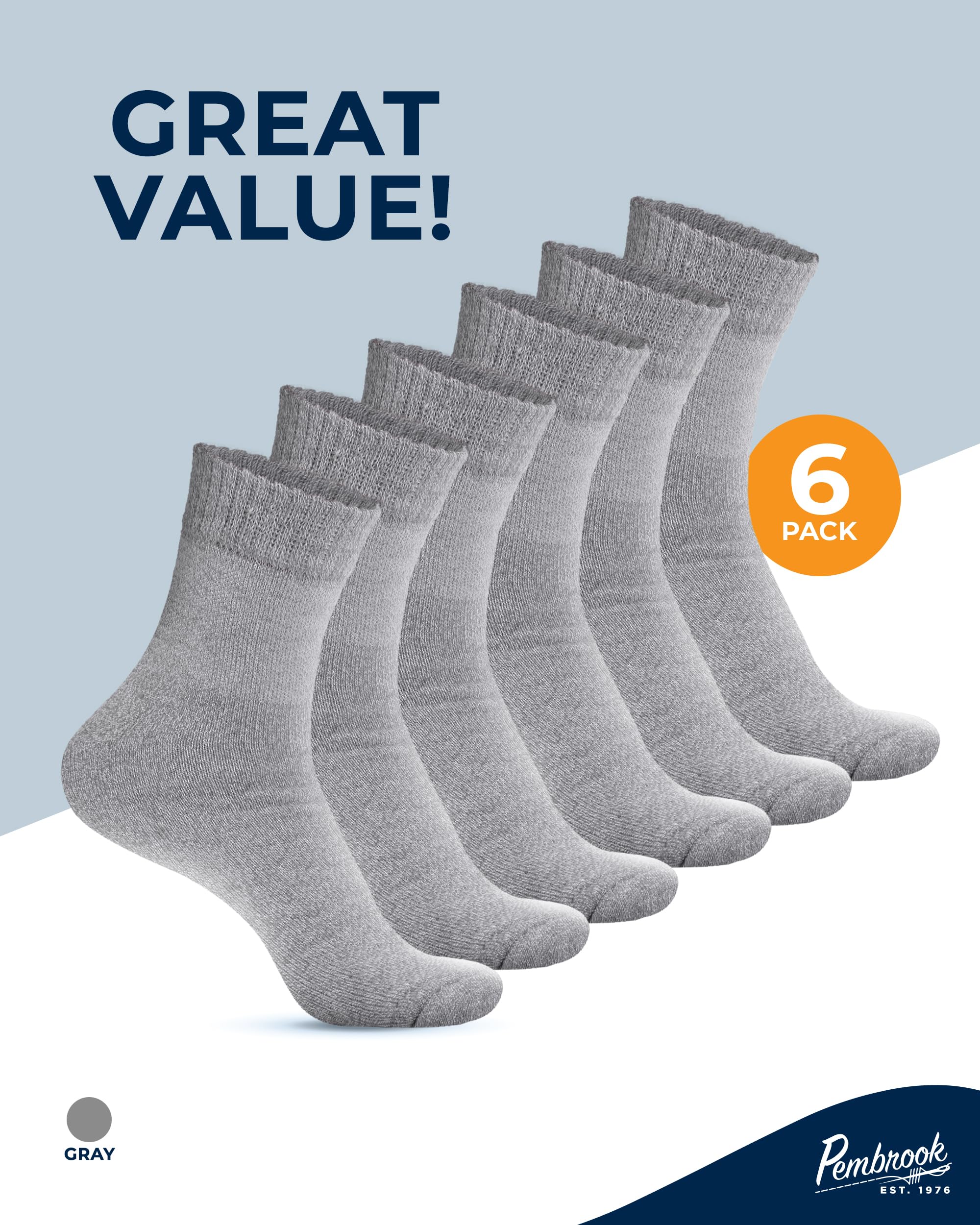 Pembrook socks durable and machine-washable for everyday use