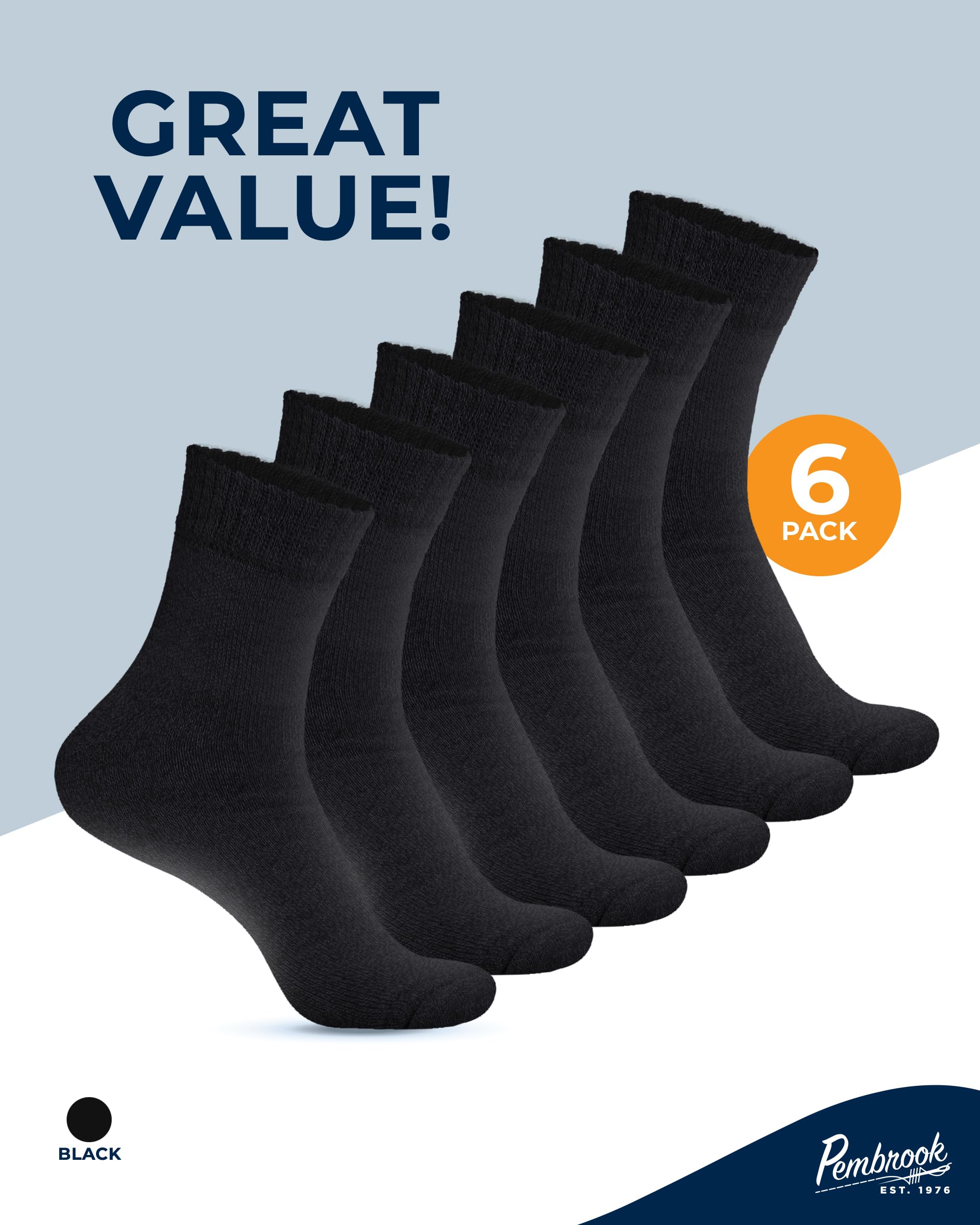 Pembrook bamboo viscose diabetic socks demonstrate durable, machine-washable design for daily use.