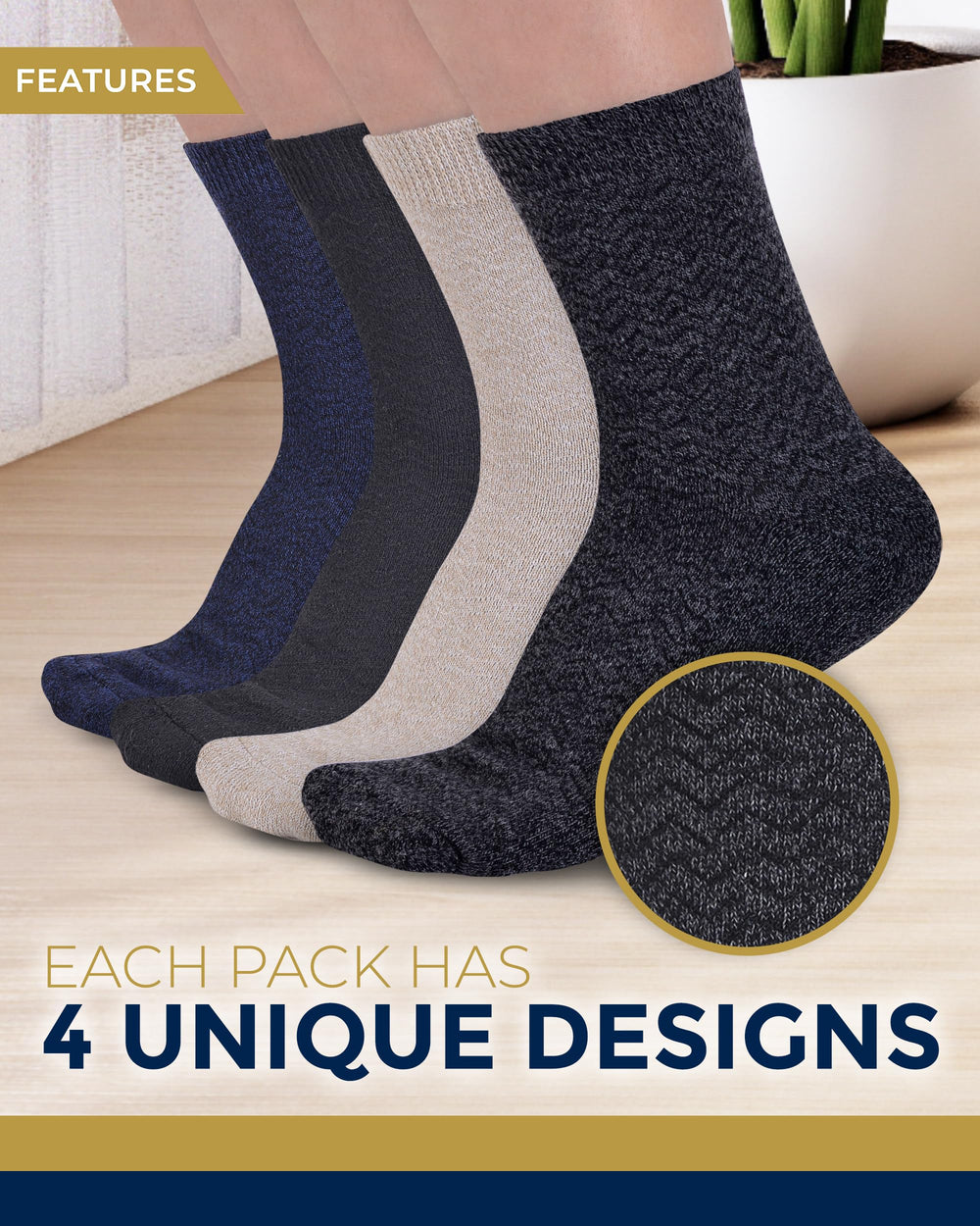 Pembrook close-up toe seam detail highlighting irritation-free stitching
