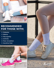 Pembrook diabetic socks color variety pack adds subtle everyday style.
