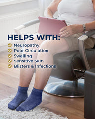 Pembrook easy-pull-on diabetic socks suitable for swollen feet and comfort.