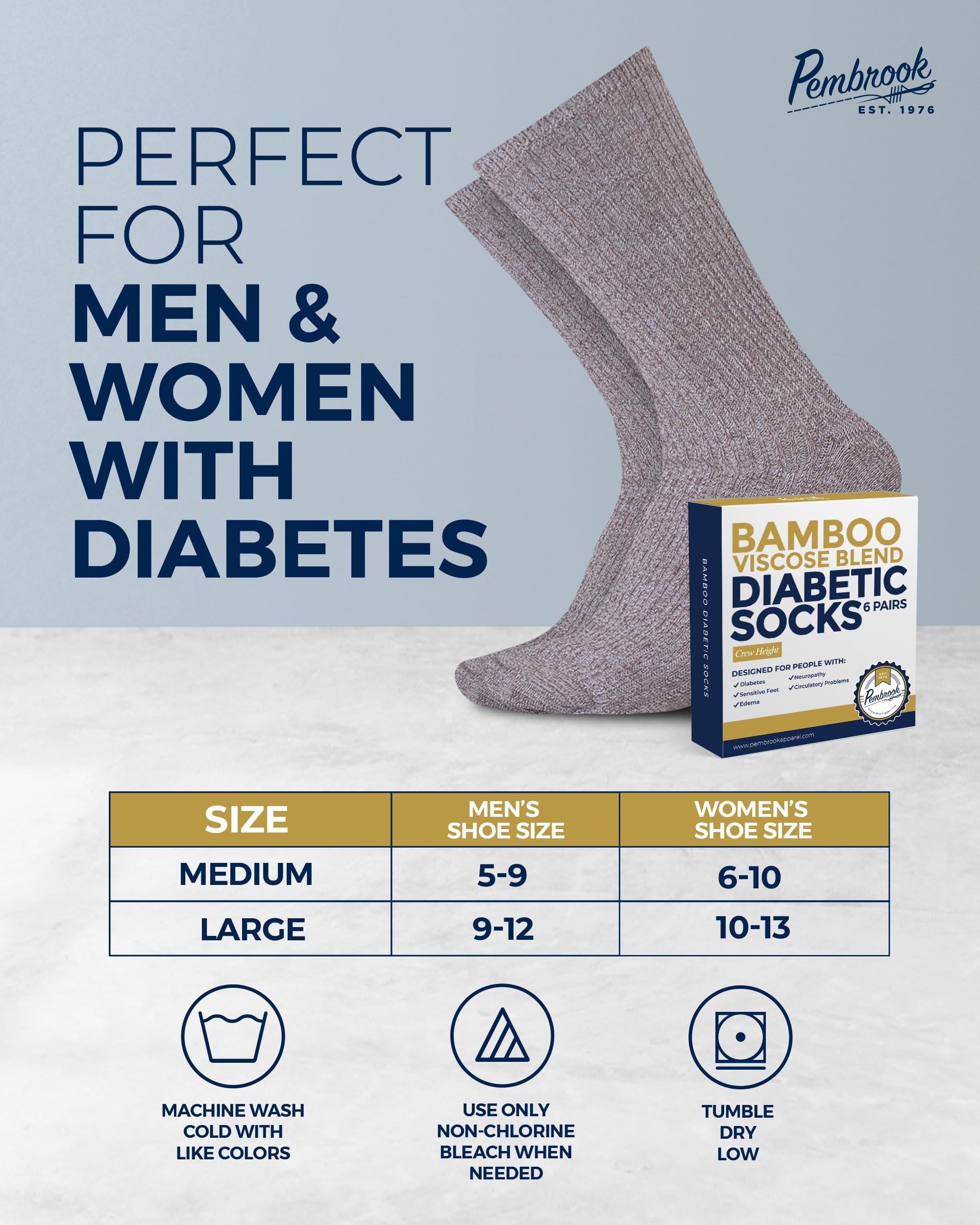 Pembrook ribbed-knit diabetic socks women wearing daily wear, versatile.