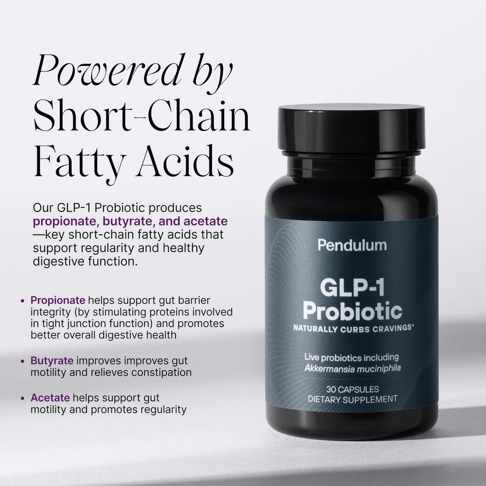 Pendulum GLP-1 Probiotic three-strain mix with Akkermansia, Clostridium, Bifidobacterium