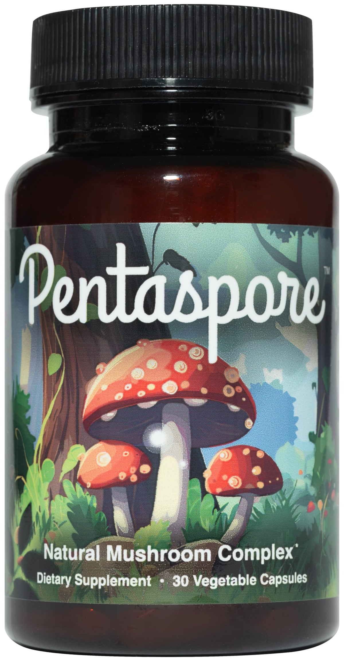 Pentaspore bottle on shelf for daily focus